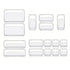 16PCS Transparent Stackable Organizer Set - 4-Size Versatile Desktop & Drawer Divider