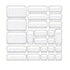 25PCS Transparent Stackable Organizer Set - 4-Size Versatile Desktop & Drawer Divider