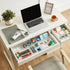 7PCS Black Transparent Stackable Organizer Set - 4-Size Versatile Desktop & Drawer Divider