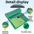 40×80CM and 76×152CM Ultra-Fine Microfiber Double-Sided Fleece Towel Set - Rapid Drying Travel & Fitness Essentials (Blue)