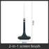2-Pack 2-in-1 Professional Window Screen Brush & Glass Cleaner - Detachable Long-Handle Squeegee & Scrubber (White Green)