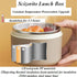 4-Pack Beige 304 Stainless Steel Microwave-Safe Lunch Box Set - Stackable Insulated Bento Containers for Office & School