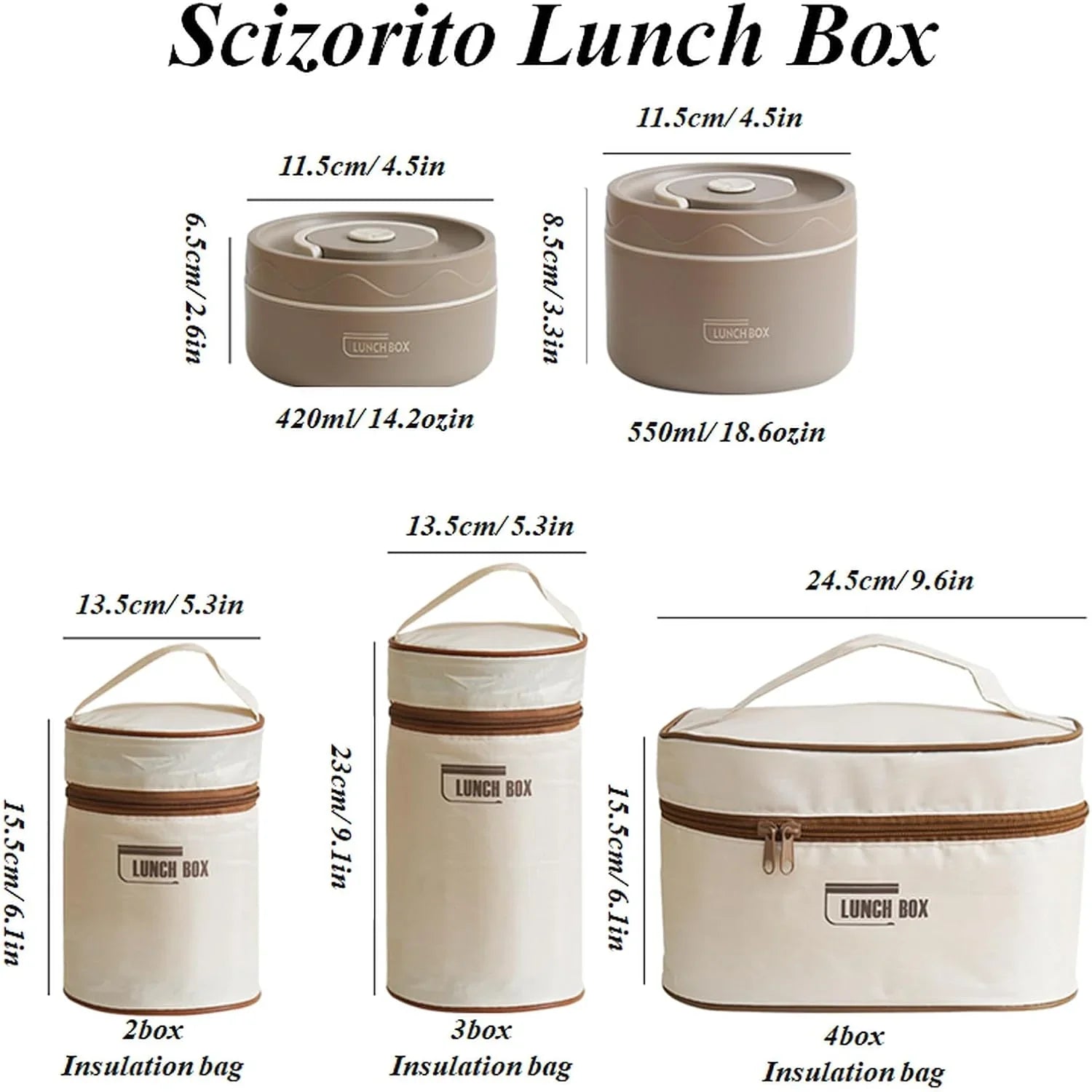 4-Pack Blue 304 Stainless Steel Microwave-Safe Lunch Box Set - Stackable Insulated Bento Containers for Office & School