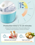 Pink 500ML Compact Electric Ice Cream Maker - Portable Quick Iced Drink Bucket & Soft Serve Machine with Rapid 15-Min Freezing
