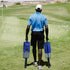 Black Lightweight Golf Retriever with Detachable No-Bend Shag Tube & Mesh Bag Holding Up to 70-Ball