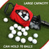 Black and Blue Lightweight Golf Retriever with Detachable No-Bend Shag Tube & Mesh Bag Holding Up to 70-Ball