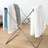 2-Pack Foldable Stainless Steel Trash Bag Holder (21 x 26 CM) - Multi-Functional Kitchen Countertop Organizer for Plastic Bag & Dishcloth
