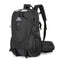 Black Professional Large Capacity Hiking Backpack - Waterproof Lightweight Outdoor Trekking Rucksack with Hydration Port and Emergency Safety Whistle
