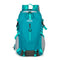 Blue Professional Large Capacity Hiking Backpack - Waterproof Lightweight Outdoor Trekking Rucksack with Hydration Port and Emergency Safety Whistle
