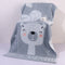Grey Balloon Deluxe Extra Large Pure Cotton Beach & Bath Towel | Highly Absorbent, Thick 70 x 140 cm | Fun Cartoon Design