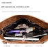 Brown Vintage Soft PU Leather Tote Bag | Large Capacity Multi-Pocket Handbag | Convertible Shoulder & Crossbody Bag