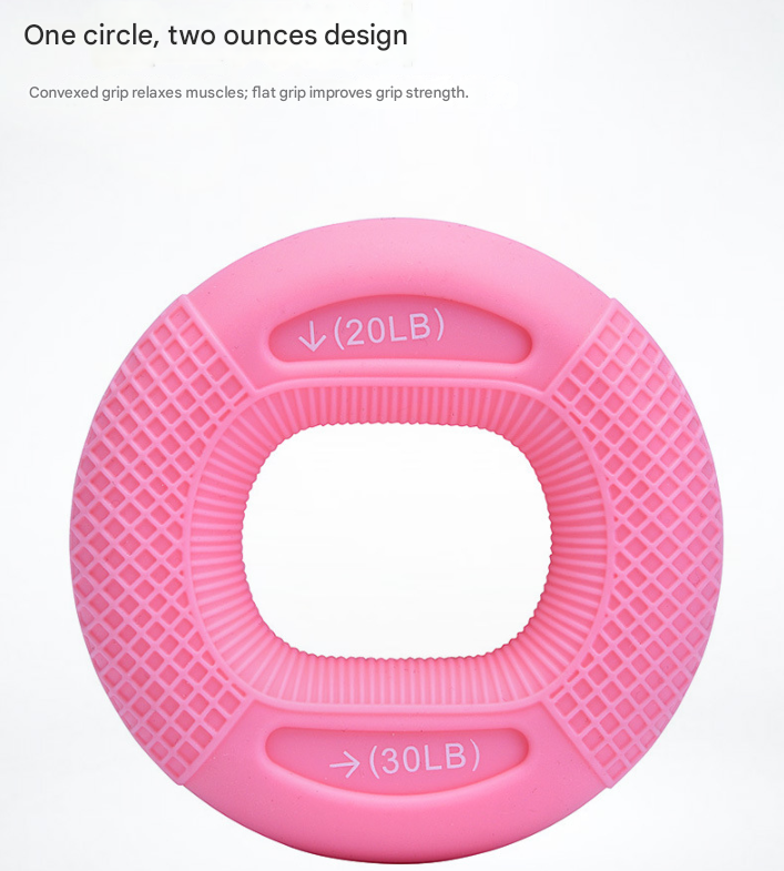 Green 30/40LB 2-Pack Silicone Hand Grip Strengthener Rings - Dual-Resistance Finger Exerciser and Forearm Trainer for Muscle Recovery and Carpal Tunnel Prevention