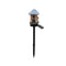 Purple House Solar Powered Mushroom House Garden Stake Lights - Outdoor Waterproof Resin Landscape Decorative Lamps with Warm LED Glow for Patio, Lawn, and Yard