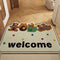 Set of 2 Box Puppy Alien Cartoon PVC Coil Entrance Mats - Non-Slip Dirt Trapping Door Mats (50x80cm)