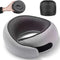 Light Grey Ergonomic Memory Foam Travel Neck Pillow - U-Shaped Support for Naps & Journeys