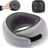 Light Grey Ergonomic Memory Foam Travel Neck Pillow - U-Shaped Support for Naps & Journeys