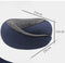 Navy Blue Ergonomic Memory Foam Travel Neck Pillow - U-Shaped Support for Naps & Journeys