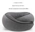 Black Ergonomic Memory Foam Travel Neck Pillow - U-Shaped Support for Naps & Journeys