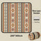 Brunei Darussalam Extra Large 200x200cm Waterproof Picnic Mat - Portable Thickened Oxford Cloth Outdoor Camping Blanket for Beach, Parks and Family Outings