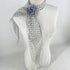 2 Pcs White Clover Pattern Rose Flower Thin Scarf – Elegant and Versatile Neck Wrap for Women