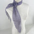 2 Pcs Purple Clover Pattern Rose Flower Thin Scarf – Elegant and Versatile Neck Wrap for Women