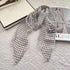 2 Pcs Light Beige Fruit Pattern Rose Flower Thin Scarf – Elegant and Versatile Neck Wrap for Women