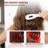 White Smart Scalp Massage Comb with EMS, LED Light Therapy & Vibration – Rechargeable Hair Growth Applicator
