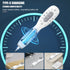 White Smart Scalp Massage Comb with EMS, LED Light Therapy & Vibration – Rechargeable Hair Growth Applicator