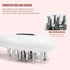 White Smart Scalp Massage Comb with EMS, LED Light Therapy & Vibration – Rechargeable Hair Growth Applicator