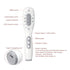 White Smart Scalp Massage Comb with EMS, LED Light Therapy & Vibration – Rechargeable Hair Growth Applicator