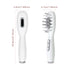 White Smart Scalp Massage Comb with EMS, LED Light Therapy & Vibration – Rechargeable Hair Growth Applicator