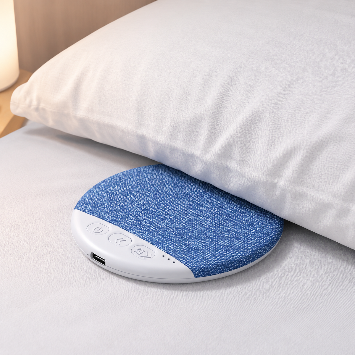 Under Pillow Sleep Speaker - 96 x 12 mm Ultra Thin Design, Type-C Rechargeable White Noise Speaker for Bedtime Relaxation, Home and Travel