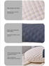 2 Pcs Neck Support Pillow - 48 x 74 cm Polyester Fibre, 10 cm Loft, 3D Knitted Honeycomb Texture, Shape Retaining Comfort for Home Sleep