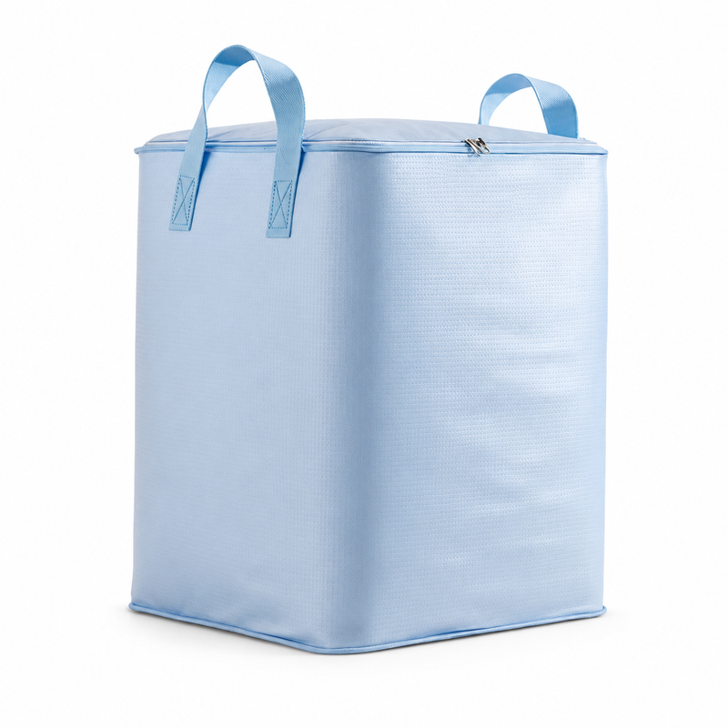 Blue Extra Large Moving and Storage Bag - 190L Waterproof Moisture Resistant Packing Bag, No Vacuum Required for Bedding, Clothes, Dorms and Travel
