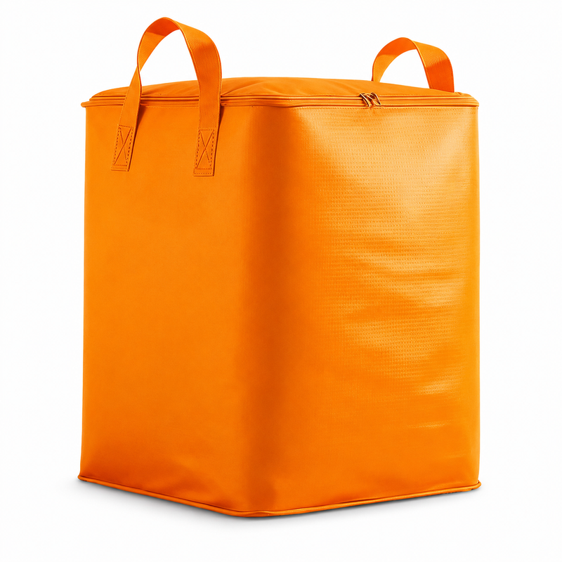 Orange Extra Large Moving and Storage Bag - 190L Waterproof Moisture Resistant Packing Bag, No Vacuum Required for Bedding, Clothes, Dorms and Travel
