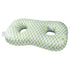 Ear Piercing Pillow for Side Sleepers Hollow Ear Figure 8 Washable Pillow Green