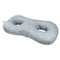 Ear Piercing Pillow for Side Sleepers Hollow Ear Figure 8 Washable Pillow Grey