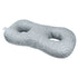 Ear Piercing Pillow for Side Sleepers Hollow Ear Figure 8 Washable Pillow Grey