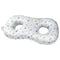 White and Gray Ear Piercing Pillow for Side Sleepers - 55 x 33 x 9 cm Figure 8 Hollow Ear Design, PP Cotton Fill, Machine Washable Ear Clearance and Neck Comfort