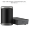 Black Rolling Knife Sharpener Set – Magnetic Angle Guide & Diamond Grinding Disc with Rubber Wood Base