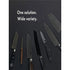 Black Rolling Knife Sharpener Set – Magnetic Angle Guide & Diamond Grinding Disc with Rubber Wood Base