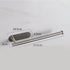 Silver Stainless Steel Kitchen Paper Holder with Adhesive Mounting – Under Cabinet Tissue Roll Rack for Paper Towels, Toilet Paper or Plastic Wrap