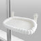 White Plush Cat Window Hammock with Strong Suction Cups, Faux Rabbit Fur Pet Bed for Cats and Small Dogs, Space-Saving Foldable Hanging Cat Perch for Sunbathing and Relaxation