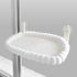 White Plush Cat Window Hammock with Strong Suction Cups, Faux Rabbit Fur Pet Bed for Cats and Small Dogs, Space-Saving Foldable Hanging Cat Perch for Sunbathing and Relaxation