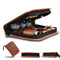 Brown Premium PU Leather Golf Accessory Organizer - Professional Golf Tool Kit Empty Pouch