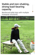 95CM Black Portable Folding Egg Roll Camping Table with Storage Bag & Mesh Net- Heavy-Duty Carbon Steel Picnic Table for 4-6 People