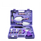 10-Piece Purple Professional Garden Tool Set with Carrying Case - Ergonomic Gardening Kit for Digging, Weeding & Pruning