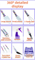 10-Piece Purple Professional Garden Tool Set with Carrying Case - Ergonomic Gardening Kit for Digging, Weeding & Pruning