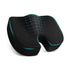 Black Ergonomic Memory Foam U-Shaped Seat Cushion - Breathable Orthopedic Pressure Relief Pillow with ZIpper Cover & Handle (45 x 36 CM)
