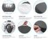 Black Ergonomic Memory Foam U-Shaped Seat Cushion - Breathable Orthopedic Pressure Relief Pillow with ZIpper Cover & Handle (45 x 36 CM)